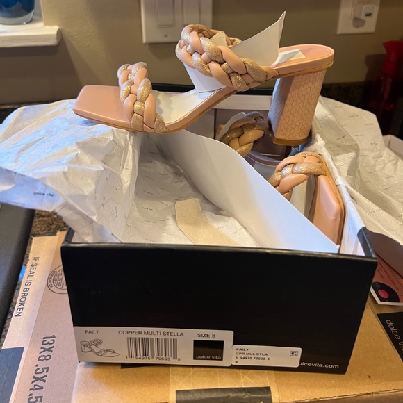 New in box Dolce Vita Paily Heels in Copper Multi Stella - Picture 3 of 6